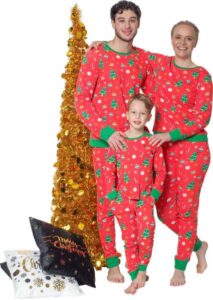 Kerst pyjama gezin