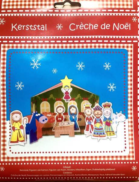 Kerststal knutselen