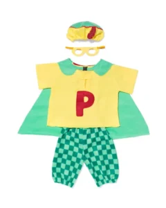 groen hema pietenpak superheld