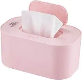 Roze verwarmer voor babydoekjes