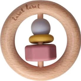 Beste houten bijtring label label